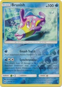 Pokemon Burning Shadows Bruxish Rare Reverse Holo 38/147 - Picture 1 of 1
