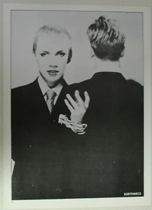 EURYTHMICS ~ early shot of ANNIE LENNOX b/w ~ Magazine Page PINUP 1980's - Picture 1 of 1