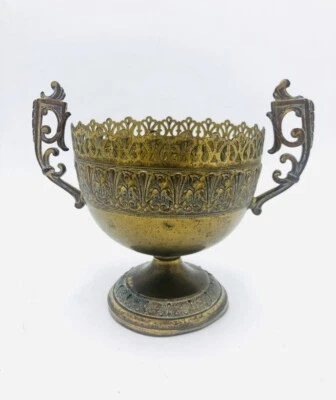 Греческая римская викторианская французская империя золотая пластина кубок чашка без стекла - Изображение 1 из 4