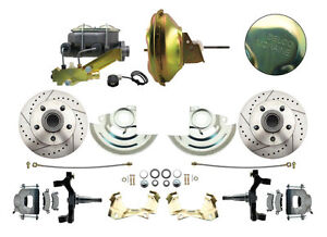 1964 -1972 Olds Cutlass Power Disc Brake Conversion Kit Drilled & Slotted Rotors