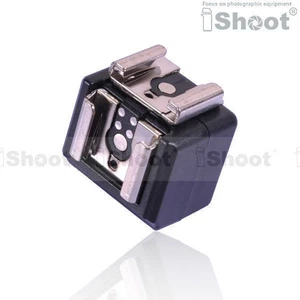 Zwei-Blitzschuh Adapter Blitzadapter Blitzauslöser für Canon Nikon Olympus Metz - Bild 1 von 1