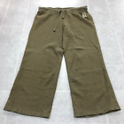 Polo Jeans Co vert jambes larges taille moyenne pantalon de survêtement adulte taille XL