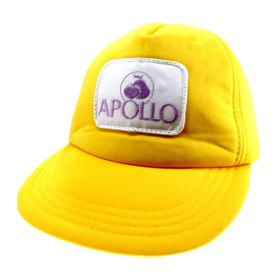 Vintage 70's/80's Cap Hat ● Apple & Pears Apollo Logo ● Yellow Snapback ● Fast ✉ - Image 1 of 4