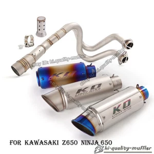 Tubo silenciador sistema de escape completo para Kawasaki Ninja 650 Z650 Z650RS 2013~2022 - Imagen 1 de 12