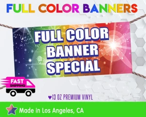 8' x 10' Vollfarbig maßgeschneidert Vinyl Banner Kostenloser Versand Geburtstag Party Hochzeit Gott - Bild 1 von 6