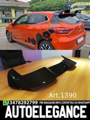 DACHSPOILER GEEIGNET FÜR RENAULT CLIO 5 V 2019+ SCHWARZGLÄNZEND, SPORTLICHER LOO - Bild 1 von 4