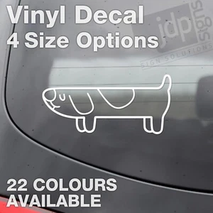 LONG DOG - HIDDEN LONG DOG - BLUEY - VINYL WINDOW CAR STICKER DECAL - 4 SIZES - Picture 1 of 11