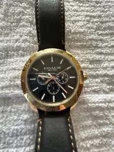 Coach Casey Men’s Watch Chronograph With Box Working Condition - Picture 1 of 6