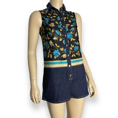 D&G Dolce&Gabbana SS 2012 Multicolor Floral Seda Talla XS-S Foto 1 de 4