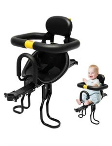 Kids Bike Seat Aluminum Alloy Child Bike Seat For Adult Bike Retractable Foldabl - Picture 1 of 3