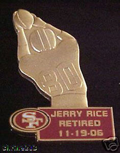 San Francisco 49ers Jerry Rice Retirement Pin Limited Edition