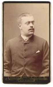 Photo Eug. Pirou, Paris, Bard. St. Germain 5, Bürgerlicher avec kurzgeschorenen - Picture 1 of 2