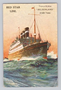 1931 während ON BOARD Belgenland Triple Screw Red Stan Line Oceanliner  - Bild 1 von 2