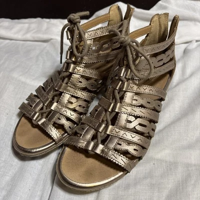 Sandalias Earth - Mujer Talla 6.5 - Sandalia Cuero Estilo Gladiador Foto 1 de 4