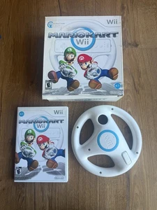 Nintendo Wii Mario Kart Wii Big Box Bundle mit Spiel & Rad getestet funktioniert - Bild 1 von 11