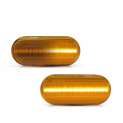 Fits 99-03 Volkswagen New Beetle Sequential LED Side Marker Fender Light Yellow - Image 1 of 4