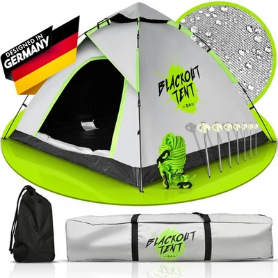 Blackout Tent 2 Person Camping Tent Waterproof 100% Blackout - Image 1 of 4
