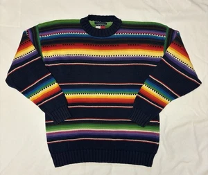 Men’s Tommy Hilfiger Crew Neck Colorful Sweater Sz XL - Picture 1 of 4