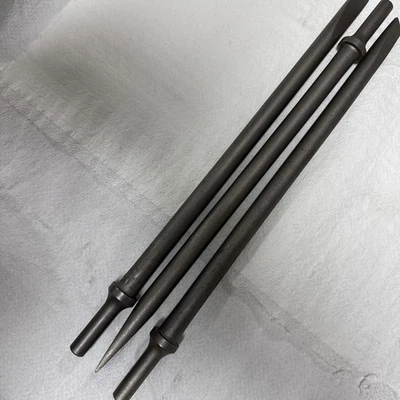 3件装12英寸扁平空气锤凿子钻头0.401柄硬化钢全新SKU132915CH — 第 1/4 张图片