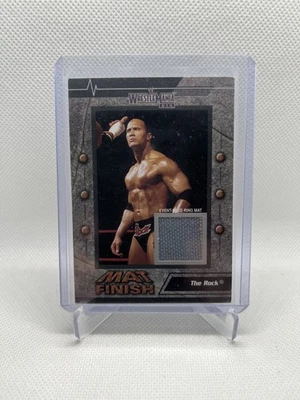 2003 Fleer Wrestlemania XIX Mat Finish The Rock Official WWE Used Ring Mat - Image 1 of 2