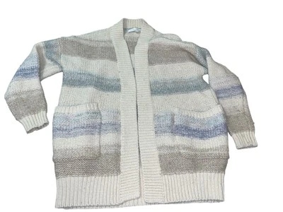 Cárdigan suéter de gran tamaño beige plateado VICTORIA'S SECRET para mujer talla XS Foto 1 de 4