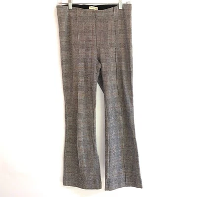 Pantalones para mujer The Essential Crop Flare de Anthropologie gris a cuadros talla S Foto 1 de 4