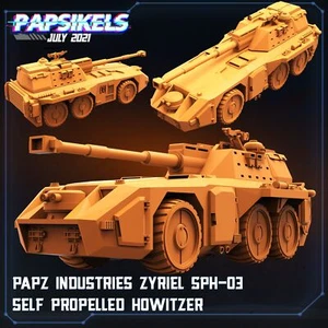 PAPZ Industries Zyriel SPH-03 Self Propelled Howitzer | Tabletop Gaming | - Picture 1 of 1