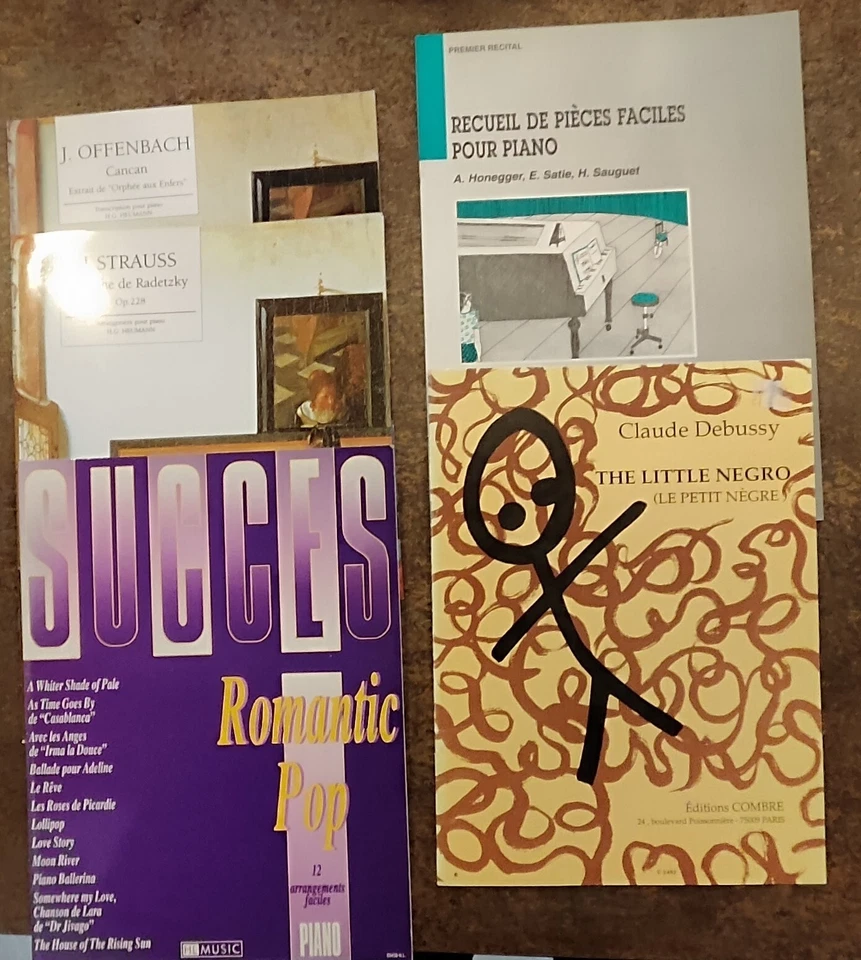 5 partitions musique classique - Debussy - Strauss - Offenbach - Photo 1/1