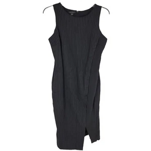 Metaphor Dress Bodycon XL Striped Black Sleeveless Dressy - Picture 1 of 4