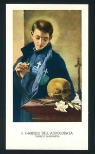  santino-holy card EGIM n.113 SAN GABRIELE DELL'ADDOLORATA con Preghiera - Foto 1 di 1