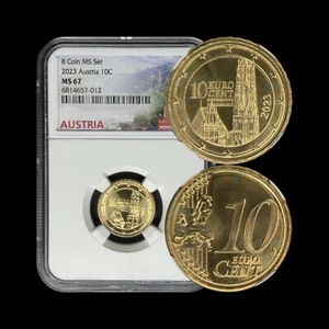 AUSTRIA. 2023, 10 Euro Cent - NGC MS67 - St. Stephen's Cathedral, Gothic, Wien 2 - Picture 1 of 5
