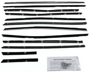 Window Sweeps Felt Kit for 1966-1967 Lincoln Continental 4 Door Hardtop - Picture 1 of 8