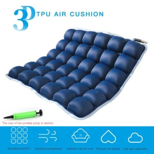 Inflatable Cushion Car Wheelchair Office Breathable Seat Pad Soft Anti Decubitus - Picture 1 of 9