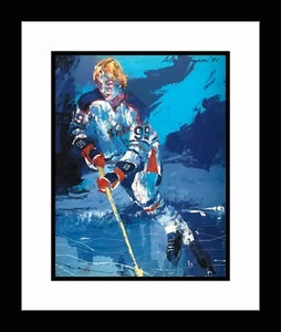 LEROY NEIMAN 'Wayne Gretsky' • Custom Framed Art Print - Picture 1 of 1