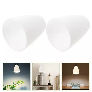 4 Pcs Small Glass Lampshades for Wall Lights Floor Plastic Hanging Dustproof - Picture 1 of 12
