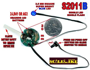 SCALELIKE S2011B HELLBLAUES STROBOSKOPLICHT STOLZ GEBAUT IN AMERIKA NEU IM KARTON - Bild 1 von 1
