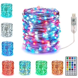 Color Changing Fairy String Lights Waterproof LED Twinkle Lights with Remote - Picture 1 of 12