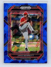 2023 Panini Prizm Jake Bennett #51 Washington Nationals Baseball Blue Ice Prizm