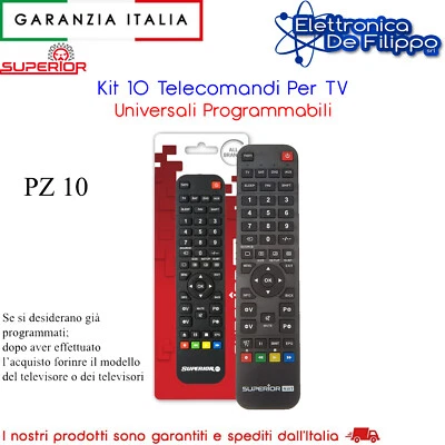 Kit 10 Telecomandi Per TV Universali Programmabili - Immagine 1 di 4