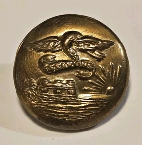 RAR (WWI ?) US Army Essayons Engineer Uniform Button N.S. Meyer New York - Bild 1 von 4