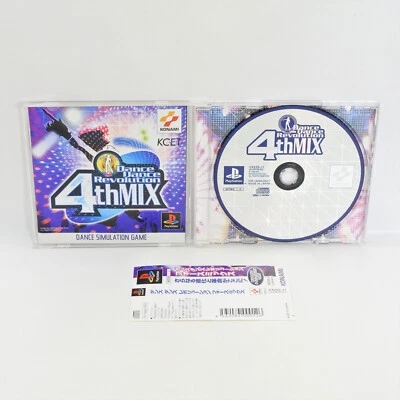 PS1 DANCE DANCE REVOLUTION 4th MIX DDR Spine * Playstation For JP System 6173 p1 - Image 1 of 4