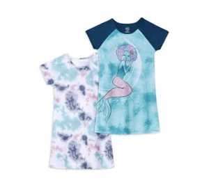 Girls Wonder Nation Short Sleeve Pajama Nightgown Sleepwear 2pck XLARGE - Picture 1 of 5