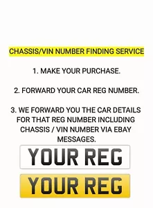 Vin Number From Registration Finder Service Reg to VIN V5 C V62 DVLA INFORMATION - Picture 1 of 6