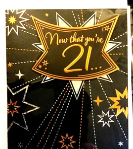 21ST BIRTHDAY Cards, with Thoughtful 21st Birthday Congrads Messages Hallmark - Picture 1 of 45