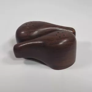 Vintage Don Shoemaker Wood Interlocking Salt and Pepper Set - Picture 1 of 4