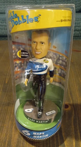 Bobble Dobbles Mark Martin Limited Edition Bobblehead Doll  2004 NIP/NOS Cover