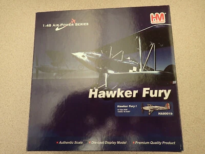 Hobbymaster HA8001b 1:48 Hawker Fury 43 Sqn RAF 1930 ""K1930" en muy buen estado Foto 1 de 4