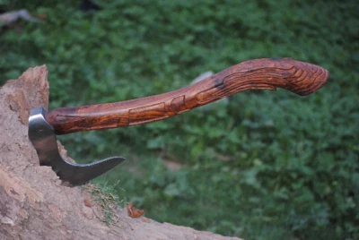 Handle Carved Axe Hunting Axe Hand Forged Viking Style Beard Tomahawk Axe/ Hatch - Image 1 of 4