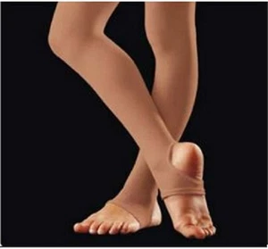 Danskin 249 sonnenbraun Kindergröße Large (12-14) DuraSoft Nylon Steigbügel Strumpfhose - Bild 1 von 1
