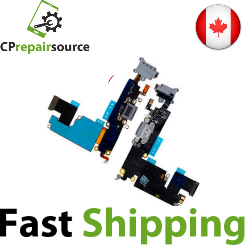 Conector de alimentación de puerto de carga gris iPhone 6+ Plus, reemplazo flexible de conector de audio Foto 1 de 1